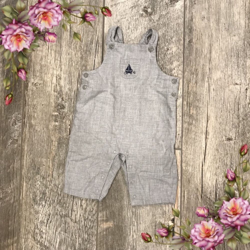Janie and Jack sleeveless romper with boat print